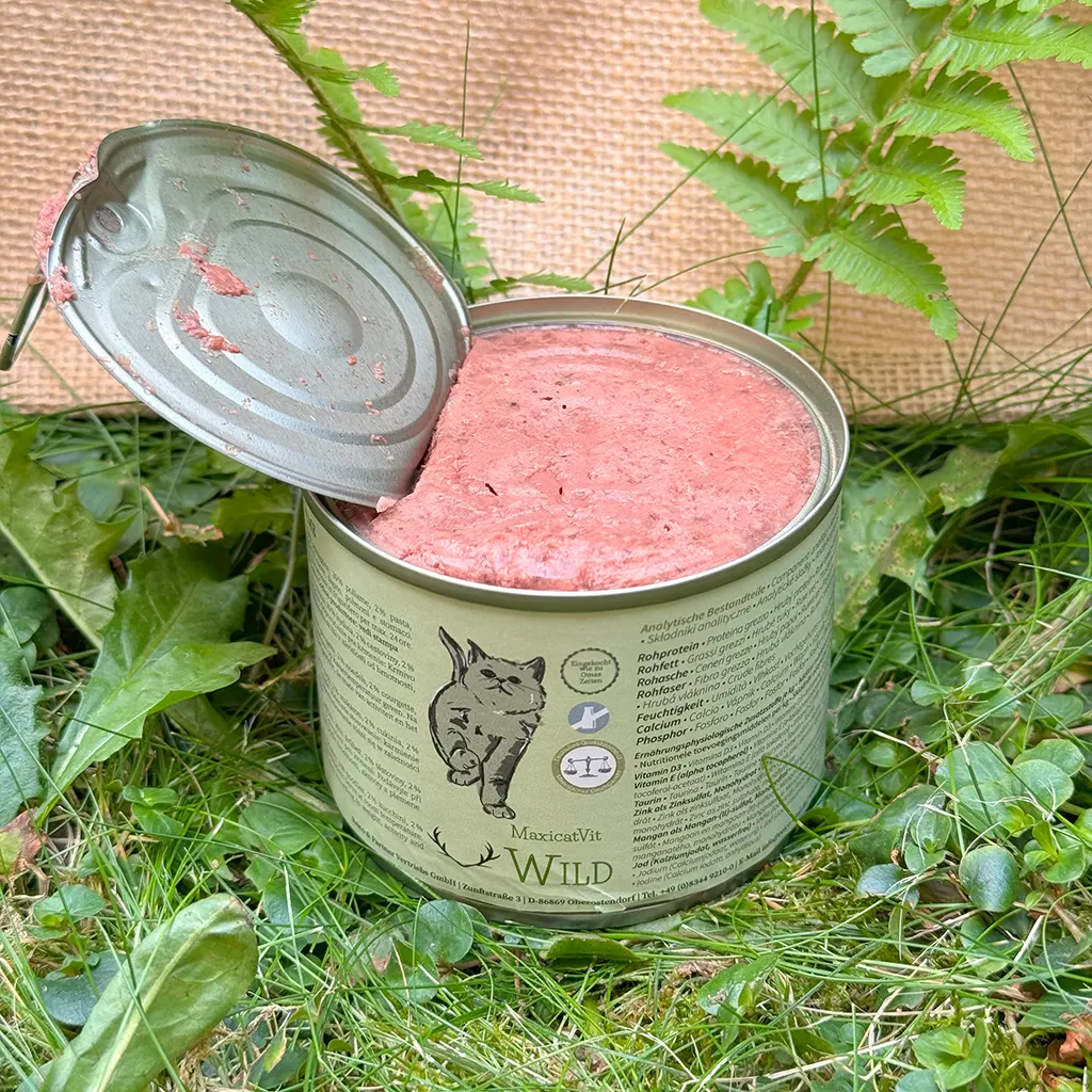 Das Tierfutter von Natürlich Abgesichert eignet sich für Katzen.