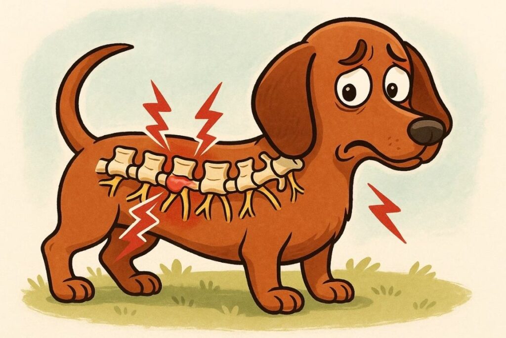 Bandscheibenvorfall beim Hund