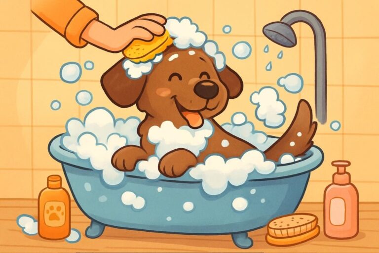 Hund waschen