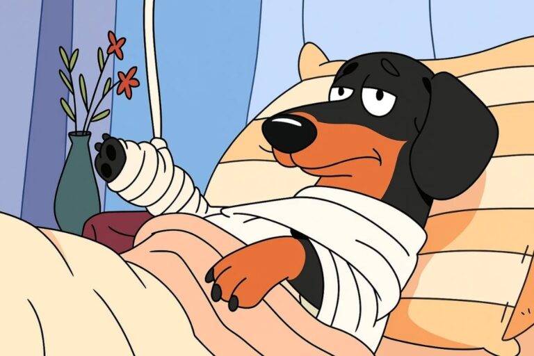 Verletzungen bei Hunden durch Unfälle